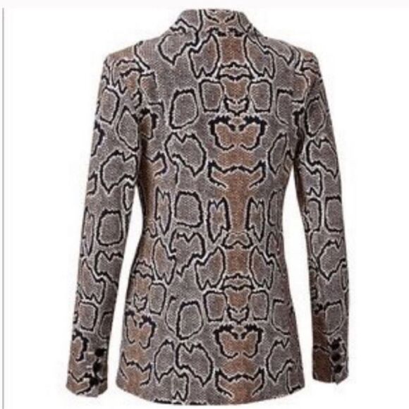 Cabi Python Snakeskin Print Blazer Jacket Animal Print Mobwife Contemporary - Picture 5 of 14